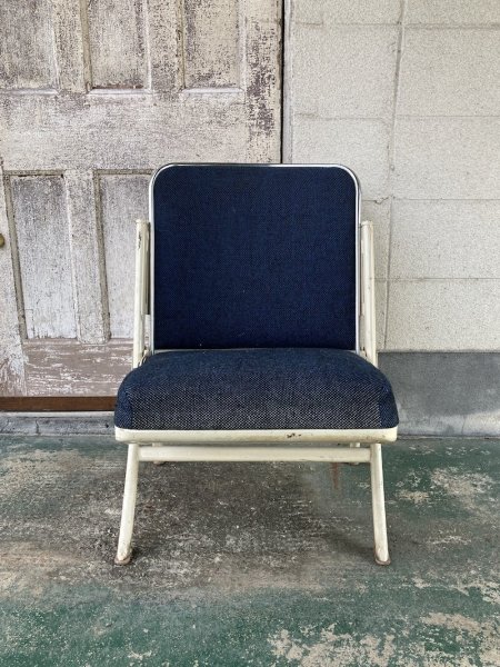 画像3: 1960'S　HEYWOOD WAKEFIELD　フォールディングチェア　ヘイウッド・ウェイクフィールド　ミッドセンチュリー　モダン　モダニズム　スチール　椅子　折りたたみ椅子　EAMES ERA　イームズ　ネルソン　パントン　スペースエイジ　座面少々日ヤケあり　ビンテージ　アンティーク (3)