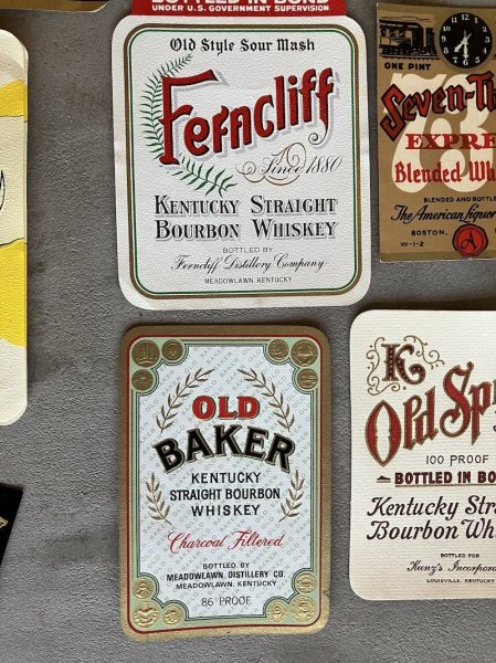 画像7: 1920’S 30'S 40'S 50'S 60'S　21pcs/set　ヴィンテージ　デッドストック　ウイスキーラベル　ケンタッキーバーボン　クラフトビール　ビアー　pale ale　ラベル　アドバタイシング　KENTUCKY Bourbon　デザインサンプルに　店舗ディスプレイに　アンティーク　ビンテージ (7)