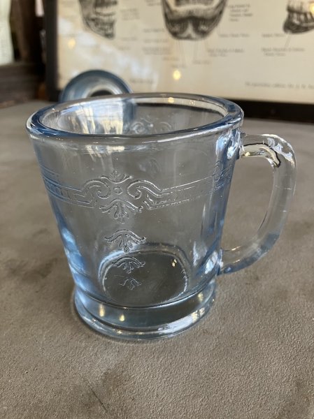 画像15: 1940'S　Fire-King　サファイアブルー　フィルビー　最初期　刻印無し　ファイヤーキング　Dハンドルマグ　ヘヴィーウエイト　アンティーク　ビンテージ (15)