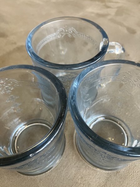 画像7: 1940'S　Fire-King　サファイアブルー　フィルビー　最初期　刻印無し　ファイヤーキング　Dハンドルマグ　ヘヴィーウエイト　アンティーク　ビンテージ (7)