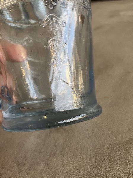 画像11: 1940'S　Fire-King　サファイアブルー　フィルビー　最初期　刻印無し　ファイヤーキング　Dハンドルマグ　ヘヴィーウエイト　アンティーク　ビンテージ (11)