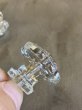 画像16: 1910'S 20'S　アーリーセンチュリー　ガラス取手　オクタゴン　八角形　中型　キャビネットノブ　ドロワープル　クリアガラス　アイアン　バラ売り　アンティーク　ビンテージ (16)