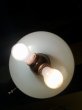画像8: 1890’S 1900’S 1910'S　アーリーセンチュリー　フラットシェード　FLAT SHADE　ミルクガラス　フラットシェード　ベンジャミン　Benjamin　ソケットクラスター　2灯　アイアン　真鍮　アンティーク　ビンテージ (8)