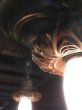 画像17: 1920'S30'S　アールデコ　シーリングライト　4灯　シャンデリア　真鍮　ベアバルブ　スイッチ付　装飾　アンティーク　ビンテージ (17)
