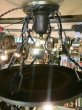 画像18: 1920'S30'S　アールデコ　シーリングライト　4灯　シャンデリア　真鍮　ベアバルブ　スイッチ付　装飾　アンティーク　ビンテージ (18)