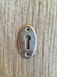 画像5: キーホール　keyhole　キープレート　スケルトンキー用　カギ穴プレート　真鍮　オーバル　スクエア　アンティーク　ビンテージ (5)