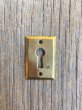 画像7: キーホール　keyhole　キープレート　スケルトンキー用　カギ穴プレート　真鍮　オーバル　スクエア　アンティーク　ビンテージ (7)