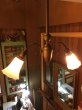 画像7: 19世紀後半　ガス灯 改　ヘヴィーミルクガラスシェード　シーリングライト　2灯　1890-1900's　アンティーク　ビンテージ (7)