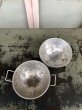画像4: 1940'S 50'S　アルミニューム　Draining bowl　ドレーニングボウル　ザル　スター パンチング　持ち手付き　キッチン用品店 などの ディスプレイに　店舗什器　アンティーク　ビンテージ (4)