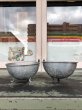 画像10: 1940'S 50'S　アルミニューム　Draining bowl　ドレーニングボウル　ザル　スター パンチング　持ち手付き　キッチン用品店 などの ディスプレイに　店舗什器　アンティーク　ビンテージ (10)