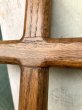 画像5: ウォールデコ　オブジェ　十字架　クロス　壁掛け　ウッド　無垢　シンプル　アンティーク　ビンテージ (5)