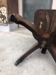 画像14: 1920'S 30'S　ウッドチェアー　椅子　リクライニングチェア　SPITZERS　デスクチェア　キャスター付　座面高さ調整可　インダストリアル　アンティーク　ビンテージ (14)