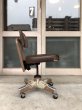 画像3: 1960'S 70'S　椅子　少々難あり　EAMES ERA　リクライニングチェア　デスクチェア　スチール　キャスター付　インダストリアル　アンティーク　ビンテージ (3)