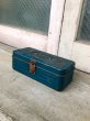 画像1: 1950'S 60'S　ツールボックス　toolbox　tacklebox　シャビーシック　メタルボックス　工具箱　アンティーク　ビンテージ (1)