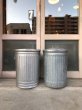 画像3: ダストボックス　buckets　trash can　トラッシュカン　ゴミ箱　蓋付き　大型　ブリキ　アンティーク　ビンテージ (3)