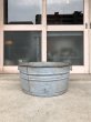 画像4: ウォッシュタブ　ガーデンタブ　大型たらい　ブリキ　バケット　ガーデニング　ガーデンツールバケット　アンティーク　ビンテージ (4)