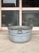 画像5: ウォッシュタブ　ガーデンタブ　大型たらい　ブリキ　バケット　ガーデニング　ガーデンツールバケット　アンティーク　ビンテージ (5)