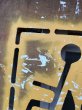 画像12: パーキングロット　アート　アートピース　モダンアート　ステンシル　ハンディキャップ　駐車禁止　NO PARKING　プライウッド　看板　サイン　大型　アンティーク　ビンテージ (12)