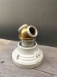 画像3: 1900'S 10'S　アールデコ　レセプタクル　シンプル　ポーセリンライト　ベンジャミン　BENJAMIN　2灯　ソケットクラスター　ウォールマウント&シーリングマウント　2口変換ソケット付き　アンティーク　ビンテージ (3)