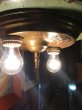 画像1: 1930'S　ビクトリアン　ブラス　真鍮　ウォールマウント＆シーリングライト　2灯　装飾　アンティーク　ビンテージ (1)