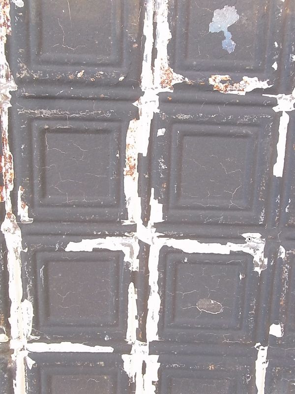 アンティーク　ティンタイル　ティンパネル　シーリングティン　tin tile　大　天井材　外壁材　装飾　1900年頃　ブラック　ビンテージ