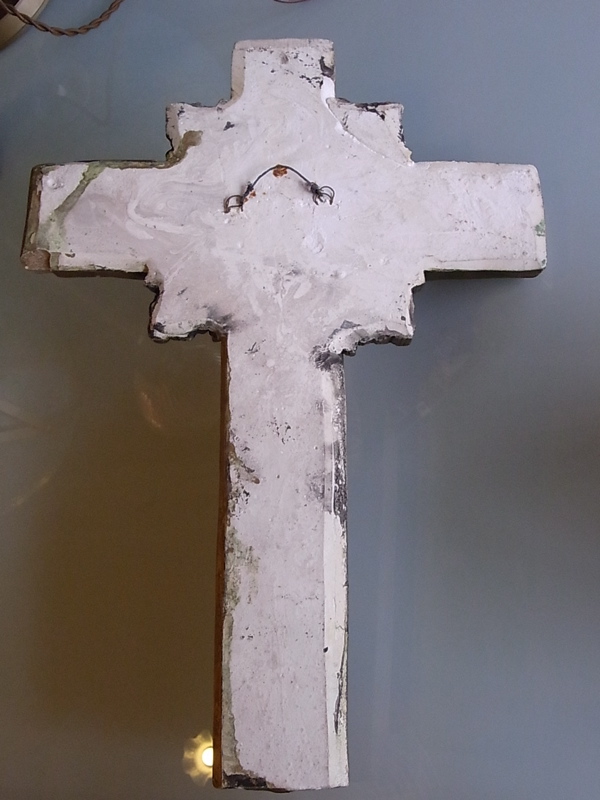 アンティーク ブロンズ製 1860年頃 大型 30cm キリスト 十字架 壁掛け