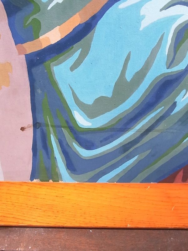 壁掛け絵画 絵画 マリア イエス キリスト ウッドフレーム/// ロストアンドファウンデーション /// 岡山市にてアンティーク 家具、ビンテージ雑貨とラスティック、シャビー、インダストリアル店舗什器のオンラインショップです。