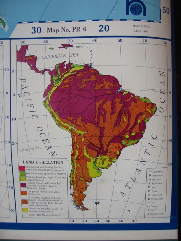 地図 スクールマップ ロールダウン式マップ SOUTH AMERICA 南米地図