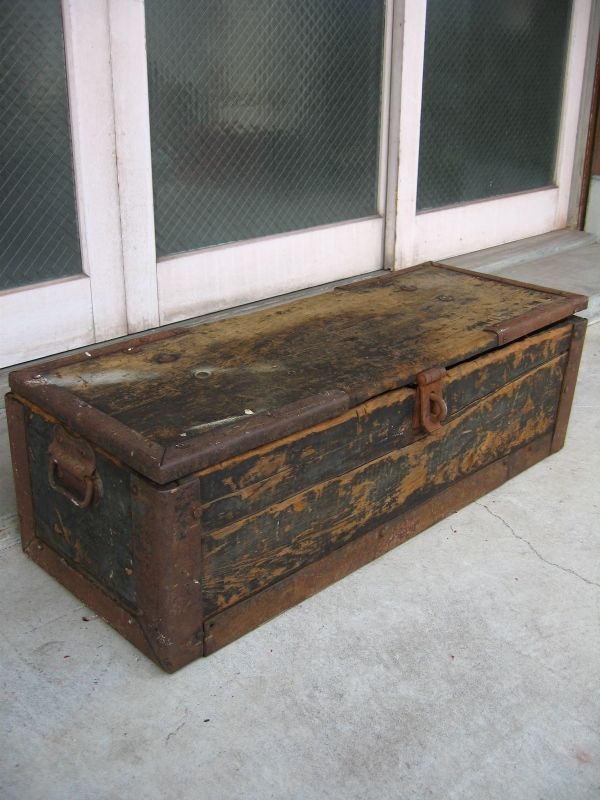 ウッドボックス 1920'S 30'S へヴィーデューティ ツールボックス 木箱