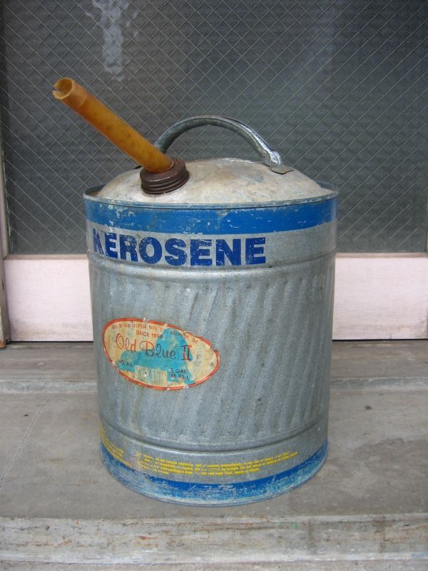 5ガロン　ケロシン　灯油缶　ティン缶　ガソリン缶　KEROSENE　オイル缶　大型　アンティーク　ビンテージ
