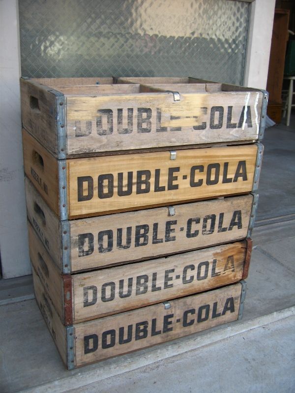 ボトルクレート　ダブルコーラ　DOUBLE COLA　ボトルケース　ウッドボックス　木箱　アドバタイジング　アンティーク　ビンテージ　その7