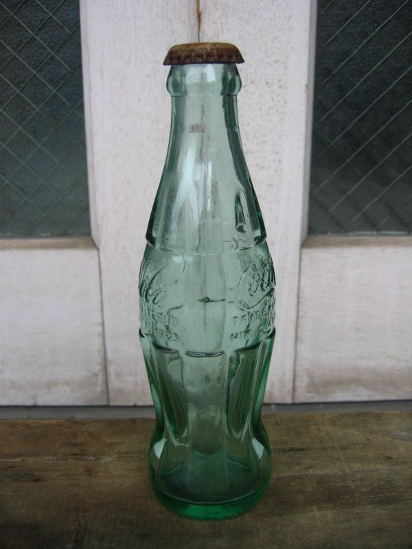 80'S エンボスボトル SODA BOTTLE ソーダボトル ポップボトル ガラス瓶