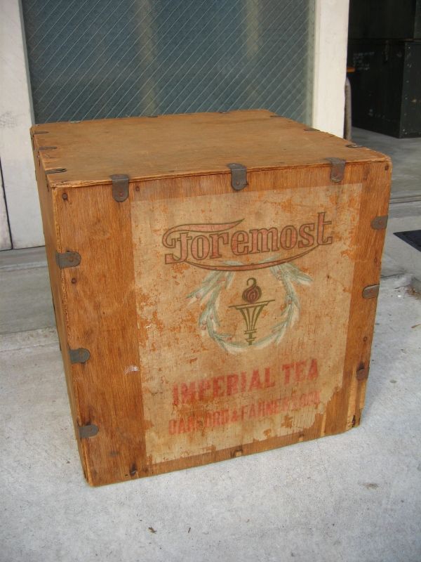1910'S 20'S 30'S 茶箱 ウッドボックス 木箱 IMPERIAL TEA ストレージ 
