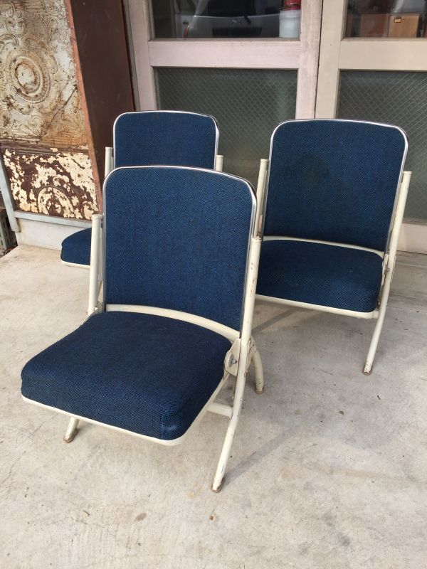 1960'S HEYWOOD WAKEFIELD フォールディングチェア ヘイウッド・ウェイクフィールド ミッドセンチュリー モダン モダニズム  スチール 椅子 折りたたみ椅子 EAMES ERA イームズ ネルソン パントン スペースエイジ ビンテージ アンティーク