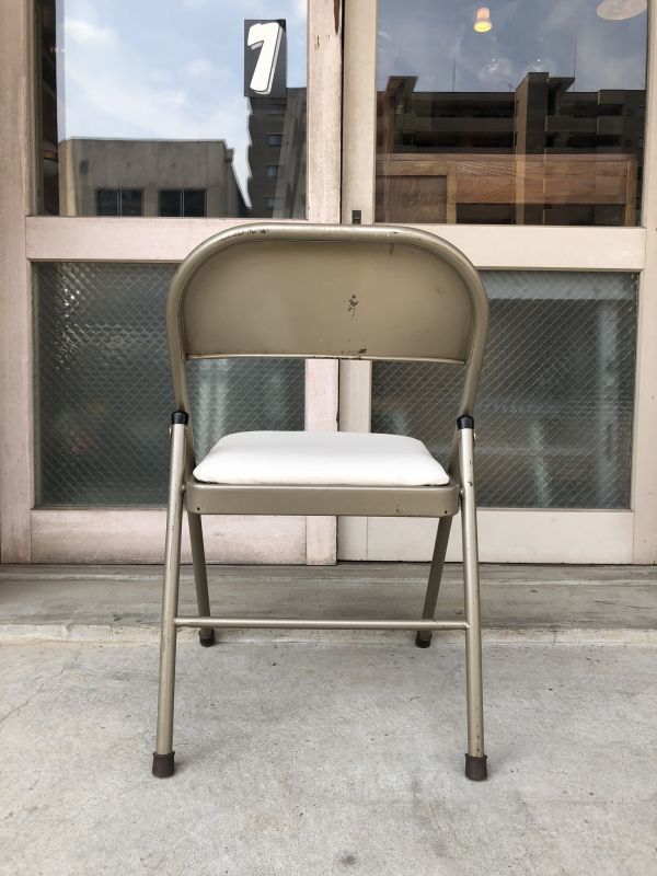 折り畳み椅子 アイアン パイプ椅子 1960'S フォールディングチェア 