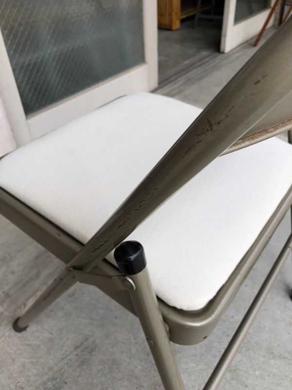 折り畳み椅子 アイアン パイプ椅子 1960'S フォールディングチェア 