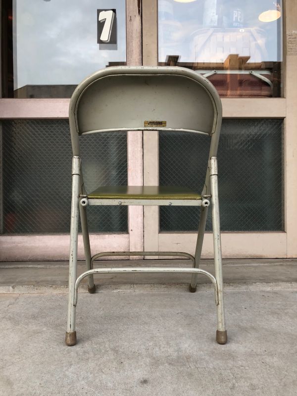 サムソナイト SAMSONITE 折り畳み椅子 アイアン パイプ椅子 1950'S 
