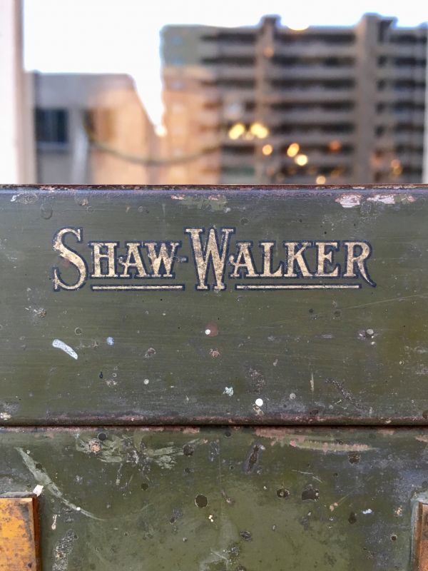 1940'S 50'S アイアン ドロワー SHAW WALKER メタル ストレージ