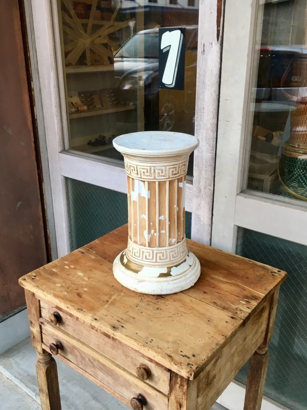 シャビーシック pedestal ペデスタル 台座 置物台 モールド 柱 石膏