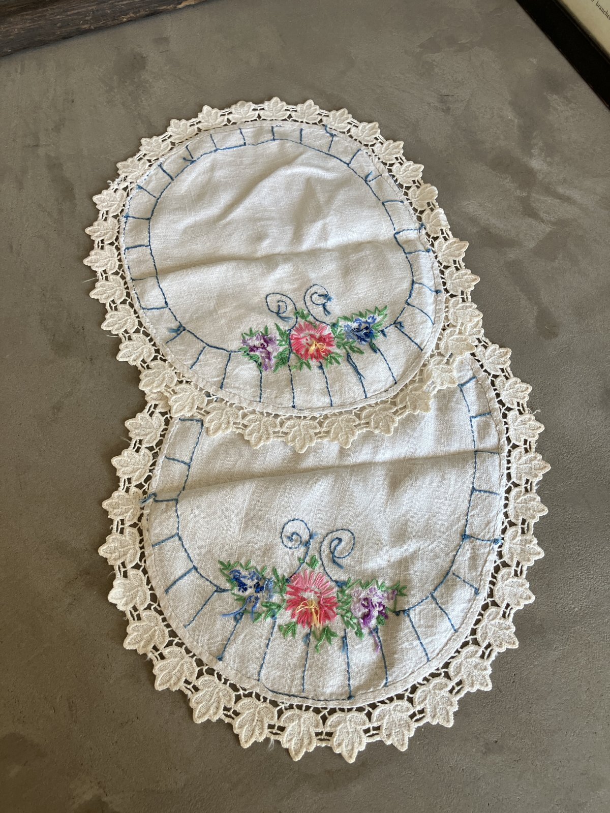 ひなたん　ヴィンテージ 北欧 フレミッシュ織 プレースマット 毛糸刺繍　鳥 刺しゅう糸 『Olympus 25番刺繍糸 644番色』 Olympus オリムパス