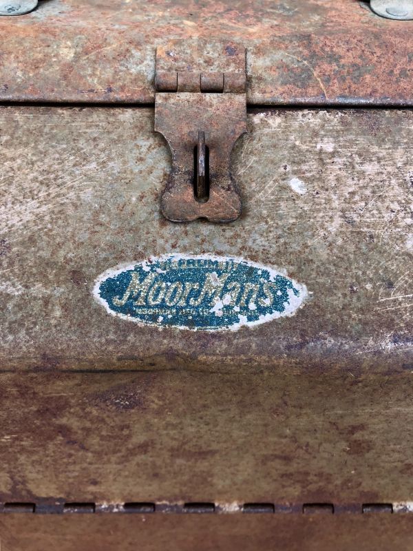 1950'S 60'S 大型 moormans ツールボックス toolbox tacklebox