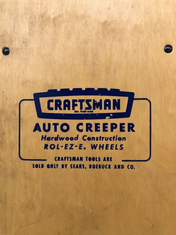 1960'S デッドストック 箱付 展示品?! クリーパー 寝板 CRAFTSMAN